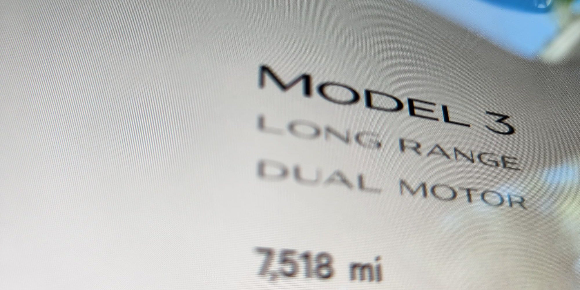 Tesla Model 3 LONG RANGE — CAR SOLD —